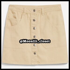 Old Navy Mid-Rise Utility Mini Skirt Size 14 “Oak Branch”